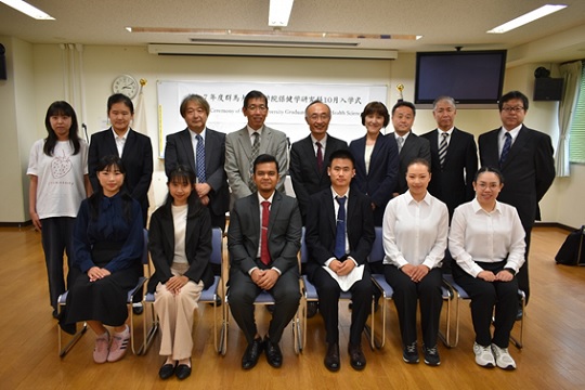 令和７年度大学院保健学研究科10月入学式_R071010
